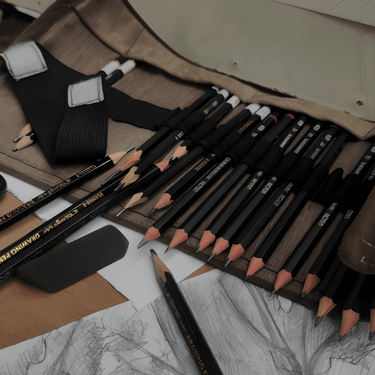 Fashion design tools and sketching materials